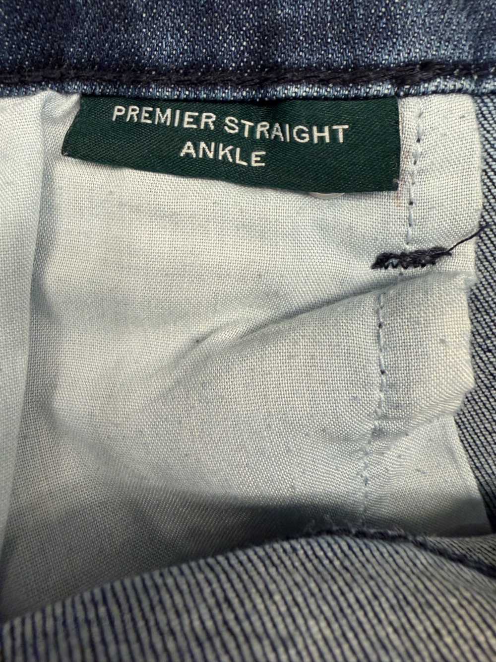Lauren Ralph Lauren Cotton Stretch Raw Hem Straight Jeans Sz 14 - Picture 6 of 7